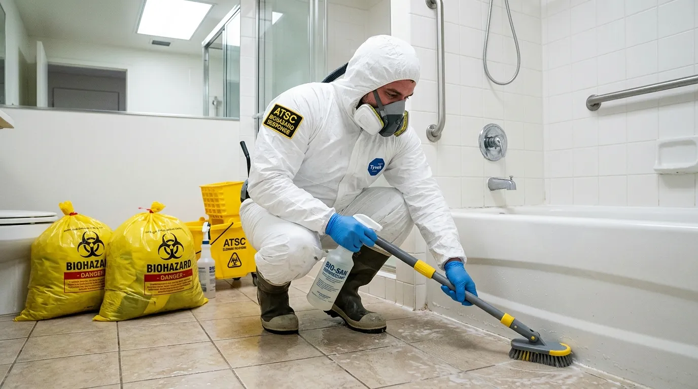 Decontamination equipment deployed for Blood Cleanup in Harrisville